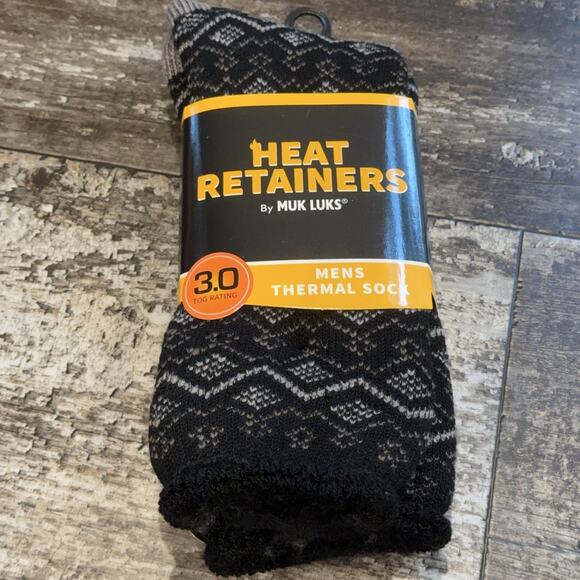 Muk Luks Heat Retainers Thermal Socks Mens Size 10-13 3.0 TOG Warm Liner Winter - Picture 1 of 8